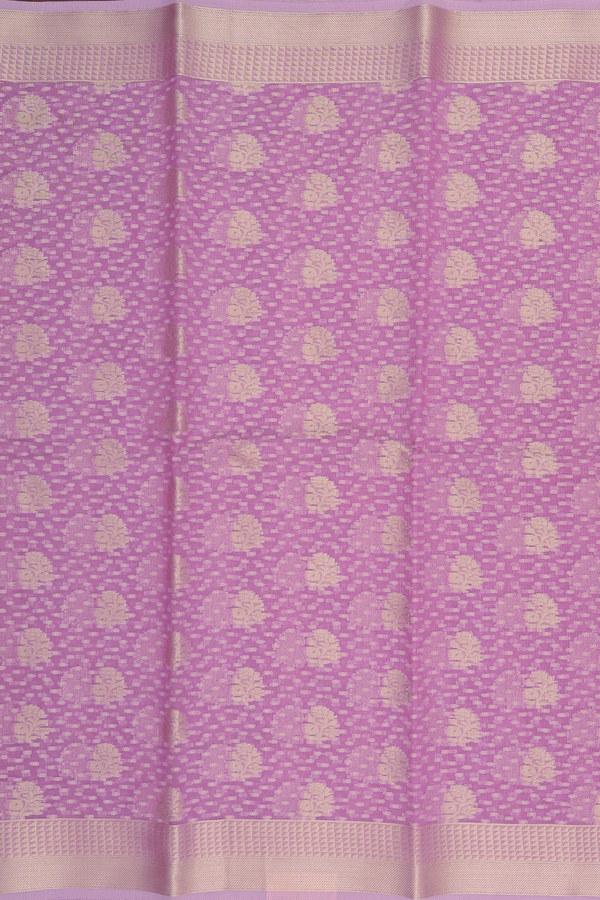 Kota Cotton Saree In Dusty Purple With Allover Design