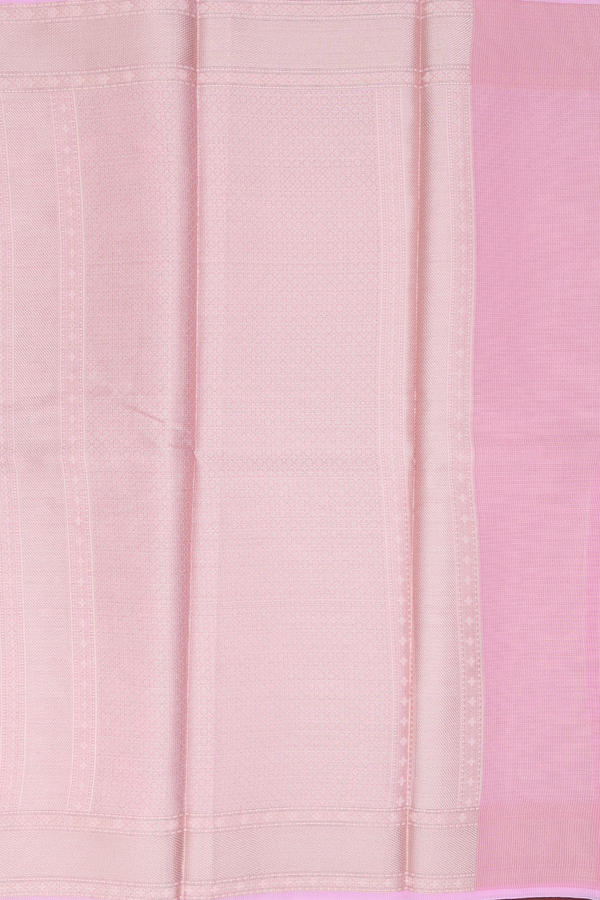 Kota Cotton Saree In Pink With Floral Design
