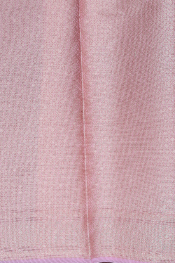 Kota Cotton Saree In Pink With Floral Design