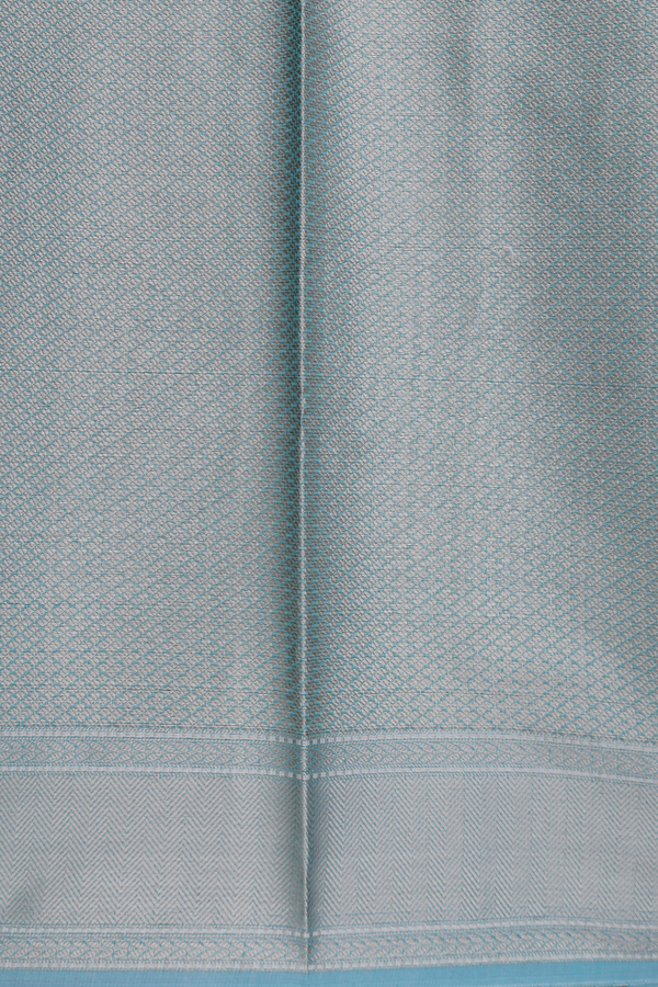 Kota Cotton Saree In Turkish Blue With Allover Design