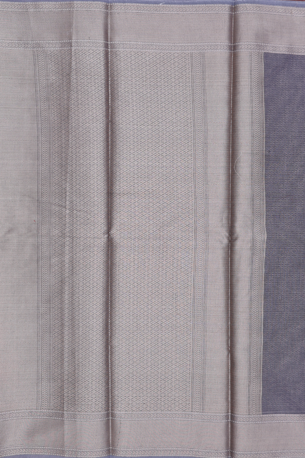 Kota Cotton Saree In Grey With Allover Design