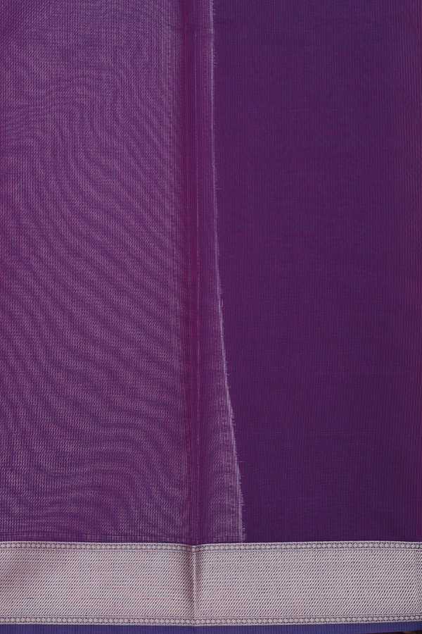 Kota Cotton Saree In Purple With Ogee Design