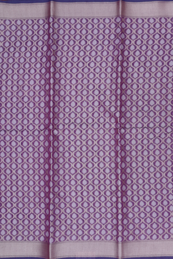 Kota Cotton Saree In Purple With Ogee Design