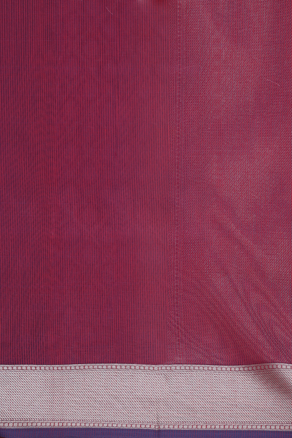 Kota Cotton Saree In Red With Ogee Design