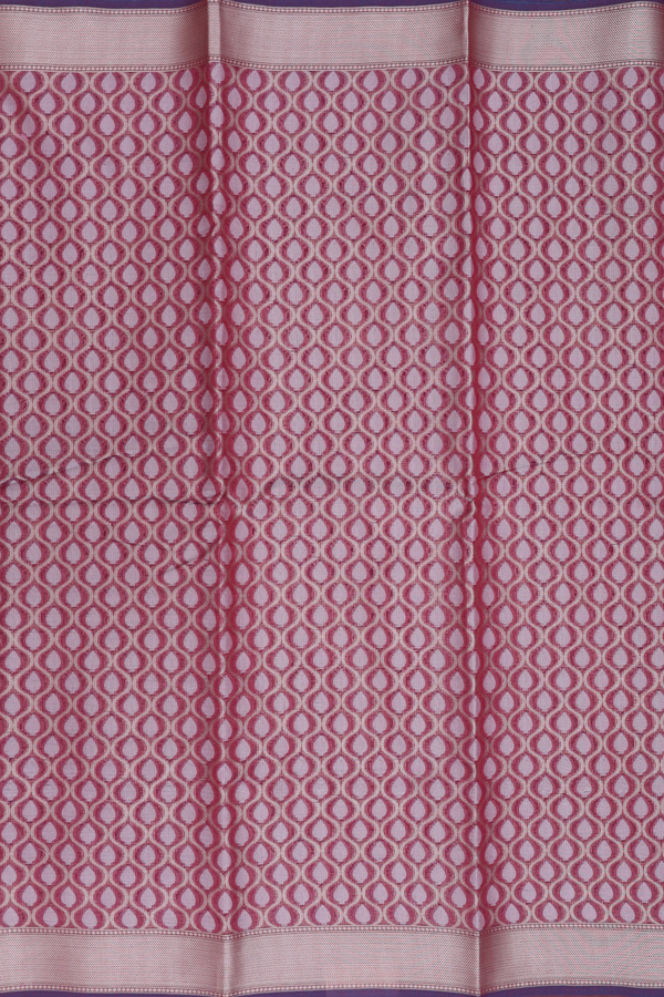 Kota Cotton Saree In Red With Ogee Design