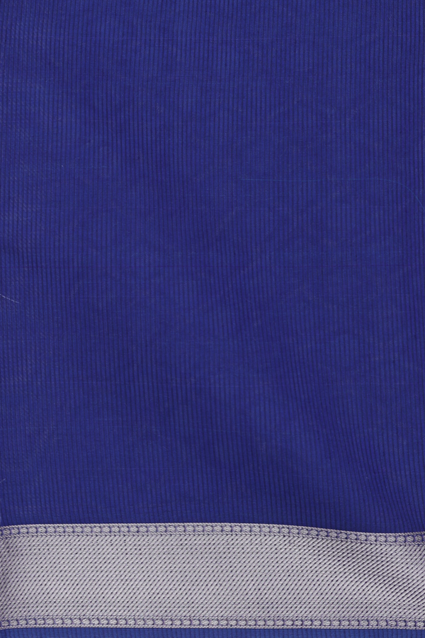 Kota Cotton Saree In Royal Blue With Ogee Design