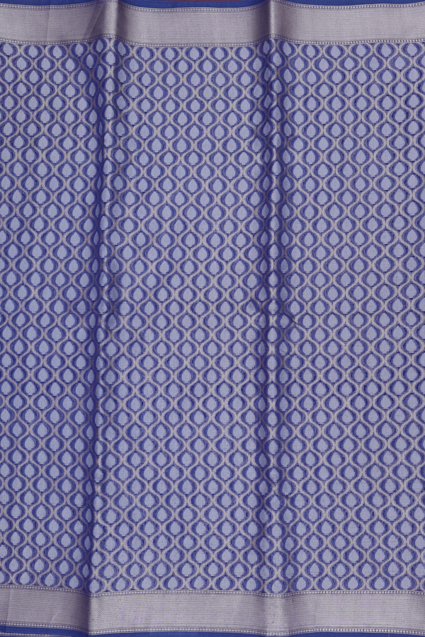 Kota Cotton Saree In Royal Blue With Ogee Design