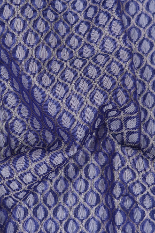 Kota Cotton Saree In Royal Blue With Ogee Design