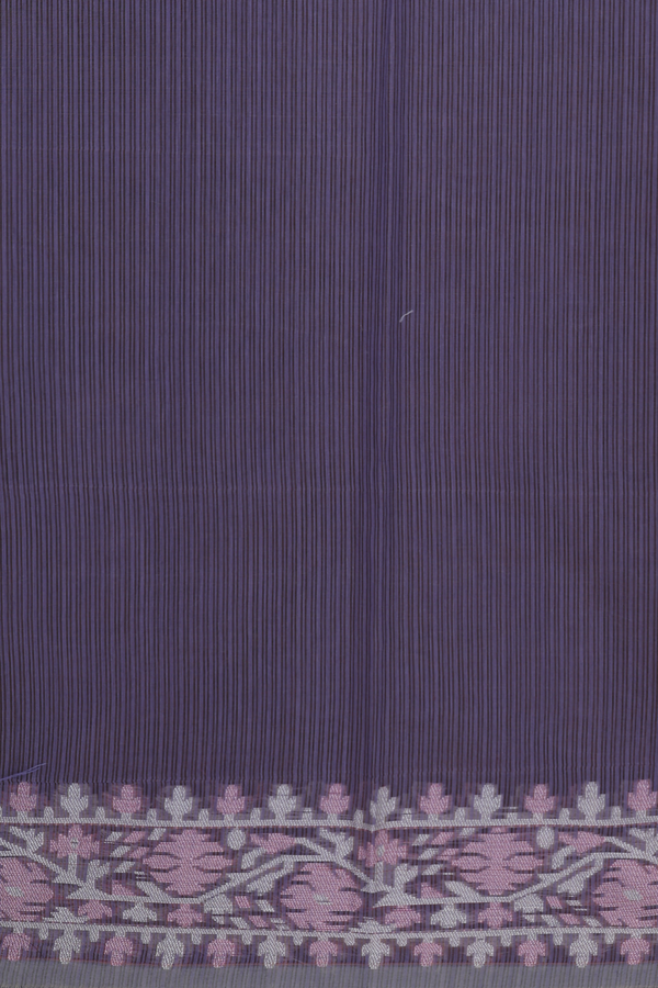 Kota Cotton Saree In Purple With Diamond Design