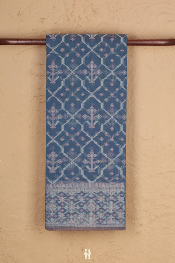 Kota Cotton Saree In Dual Tone With Ogee Design