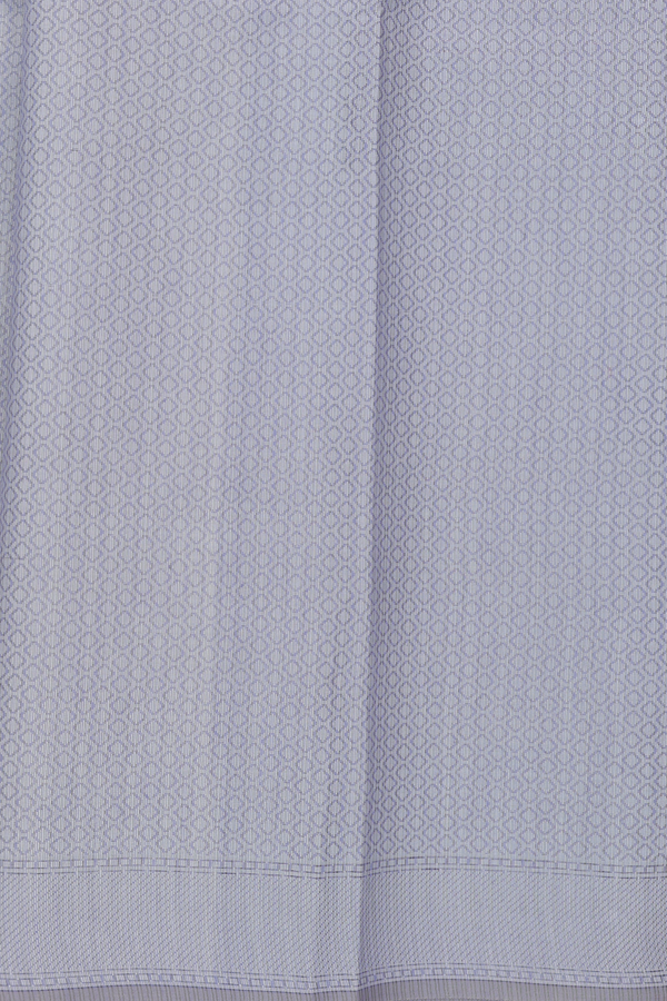 Kota Cotton Saree In Grey With Floral Design