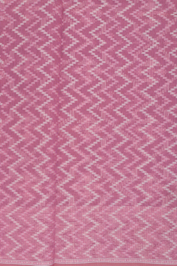 Kota Cotton Saree In Mulberry With Diamond Design