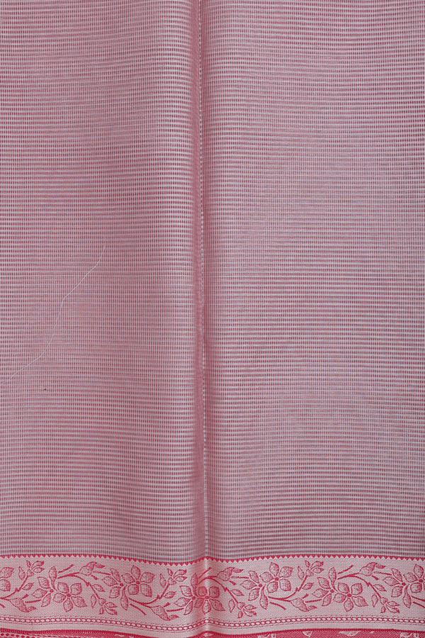 Kota Cotton Saree In Dusty Pink With Diamond Design