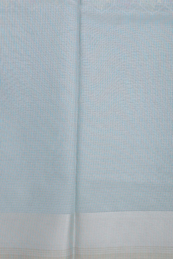 Kota Cotton Saree In Light Blue With Allover Design