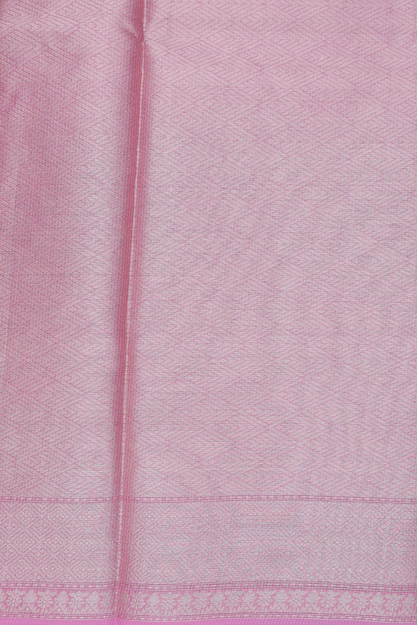Kota Cotton Saree In Pink With Floral Design