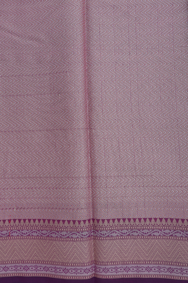 Kota Cotton Saree In Purple With Diagonal Design