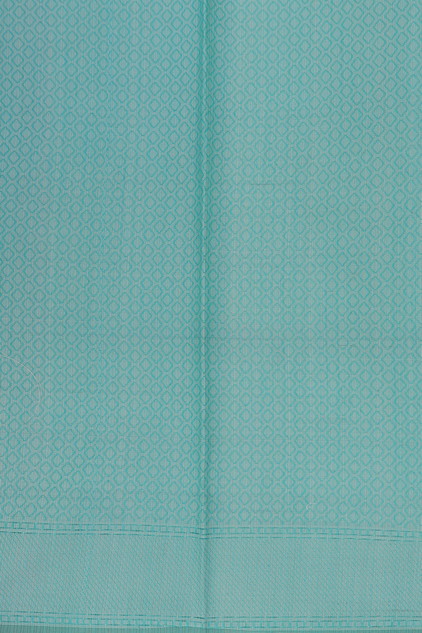 Kota Cotton Saree In Tiffany Blue With Allover Design