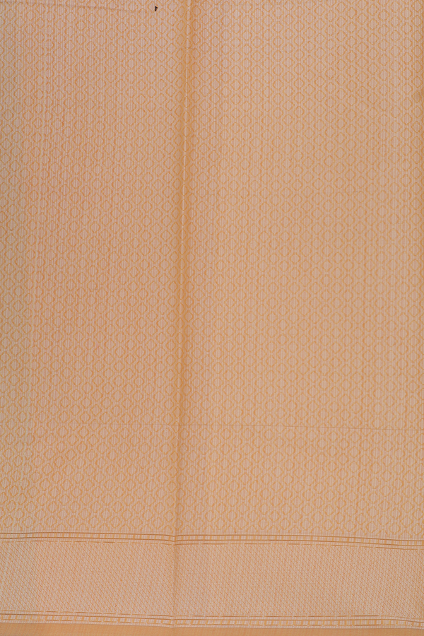 Kota Cotton Saree In Yellow With Allover Design