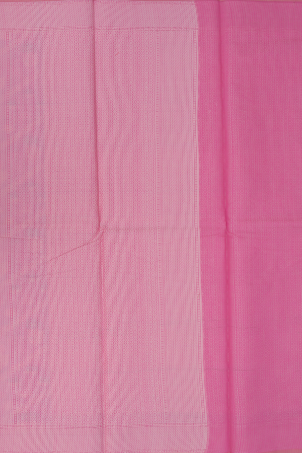 Kota Cotton Saree In Pink With Diagonal Design