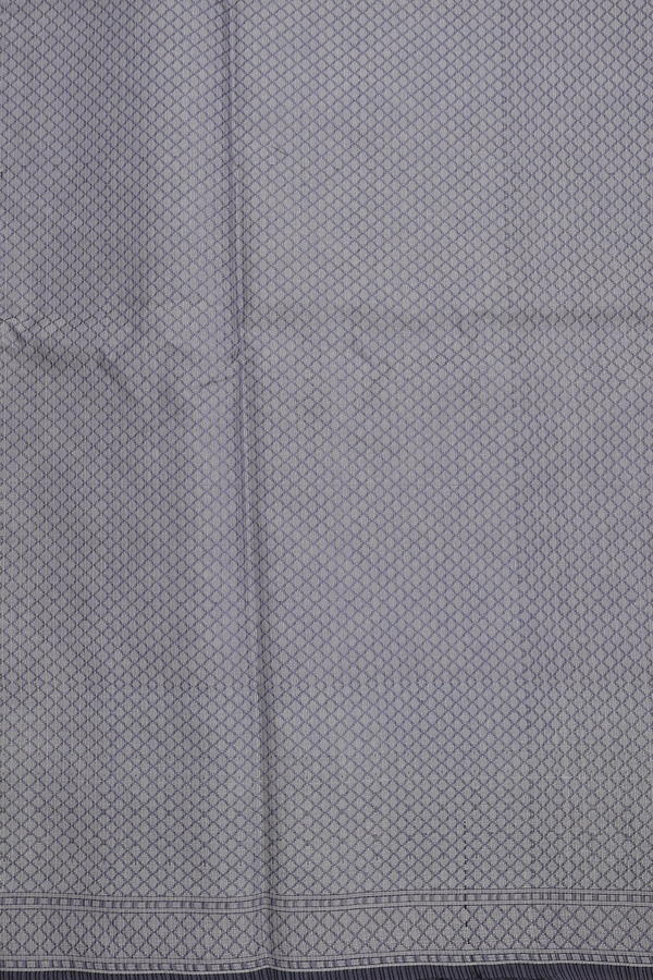 Kota Cotton Saree In Grey With Diamond Design