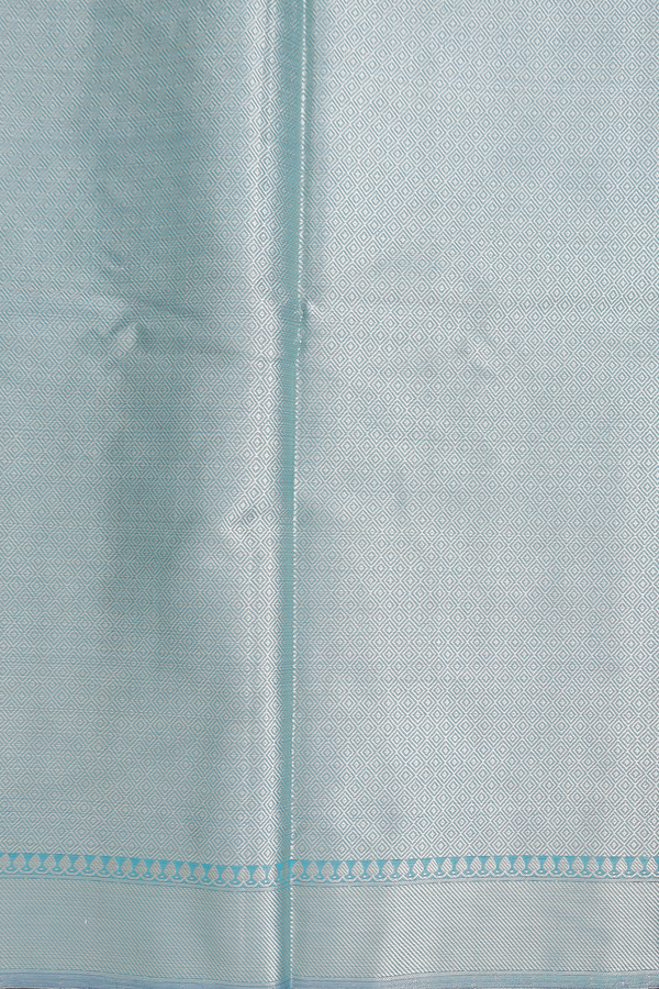 Kota Cotton Saree In Cerulean Blue With Allover Design