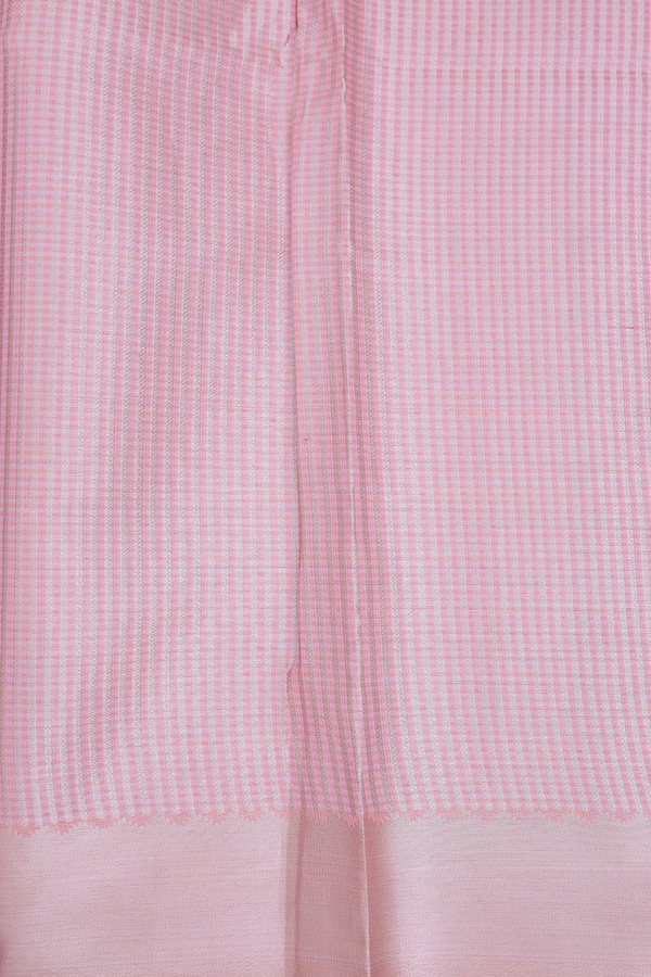 Kota Cotton Saree In Pink With Floral Design
