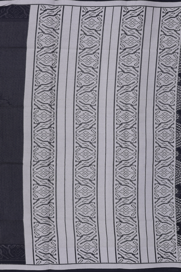 Kota Cotton Saree In Black With Allover Design