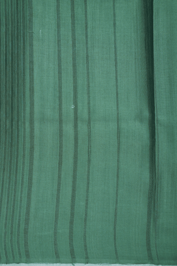 Allover Printed Design Dusty Green Semi Tussar Silk Saree
