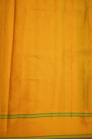 Madhubani Printed White Kanchipuram Silk Saree