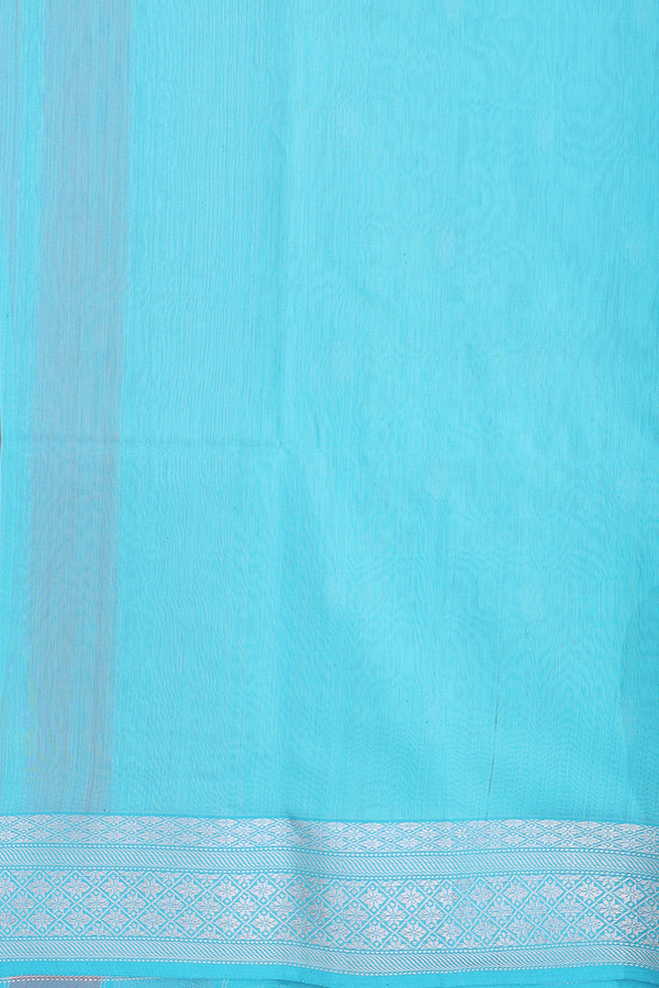 Maheswari Silk Cotton Saree Blush Orange With Allover Buttas