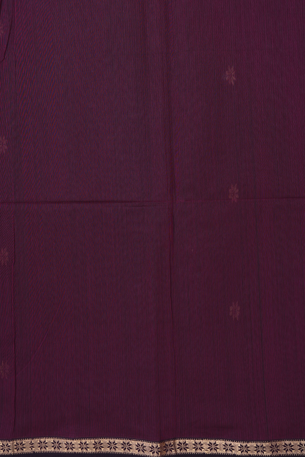 Maheswari Silk Cotton Saree Dark Green With Floral Buttas