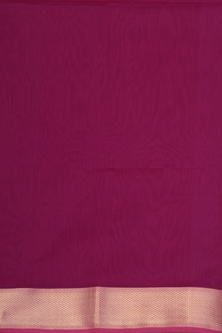Maheswari Silk Cotton Saree Deep Mulberry With Floral Buttas