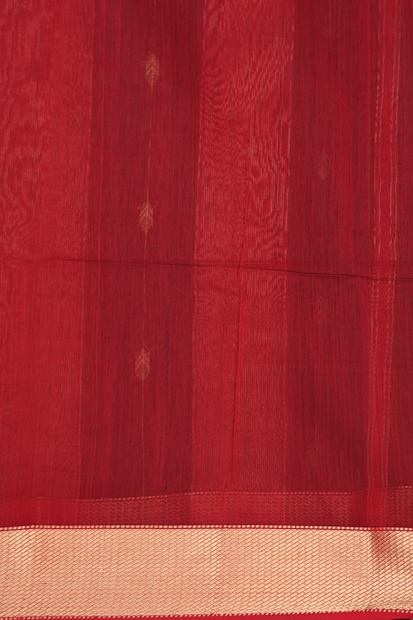 Maheswari Silk Cotton Saree Forest Green With Stripes Design