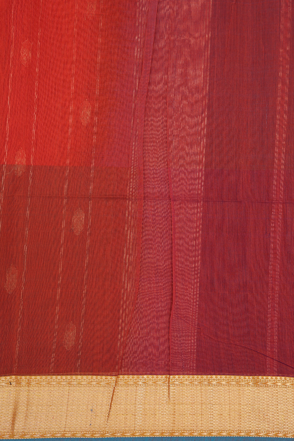 Maheswari Silk Cotton Saree In Multicolor With Zari Buttas