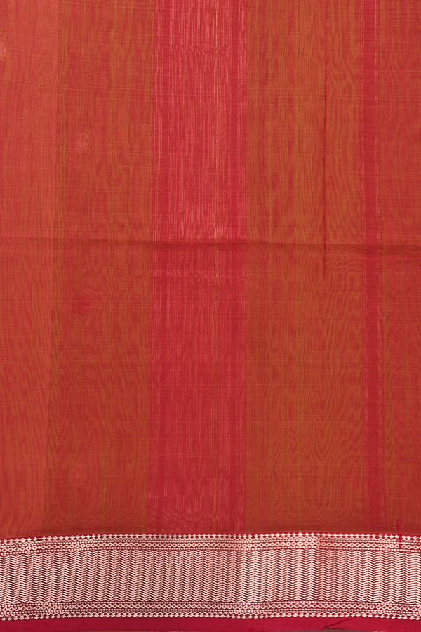 Maheswari Silk Cotton Saree In Pear Green With Floral Buttas