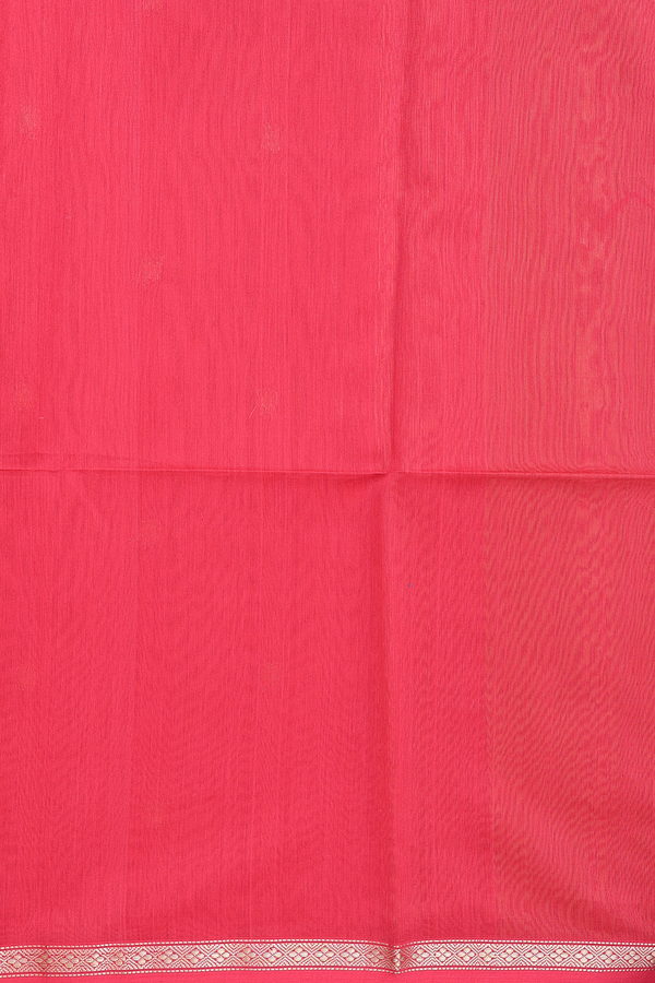 Maheswari Silk Cotton Saree In Olive Yellow With Floral Buttas