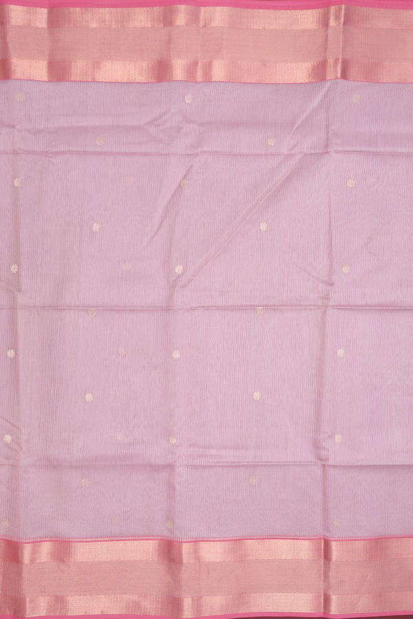 Maheswari Silk Cotton Saree In Pink With Floral Buttas