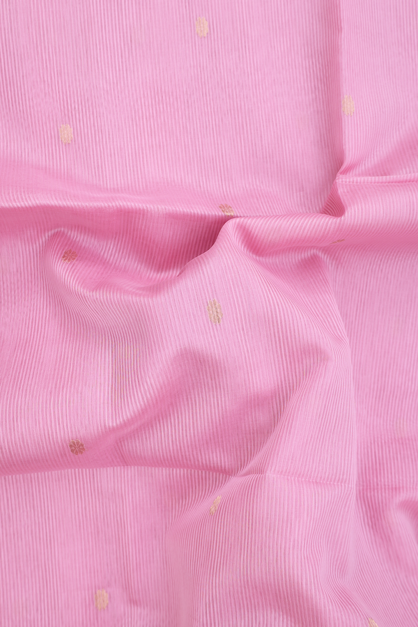 Maheswari Silk Cotton Saree In Pink With Floral Buttas
