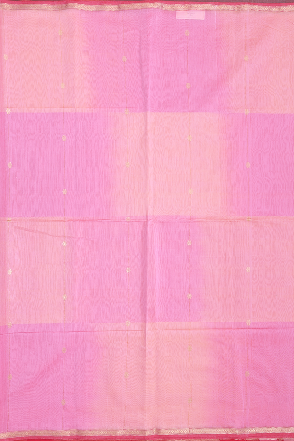 Maheswari Silk Cotton Saree In Pink With Floral Buttas