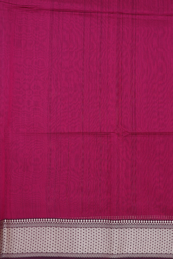 Maheswari Silk Cotton Saree In Purple With Threadwork Buttas