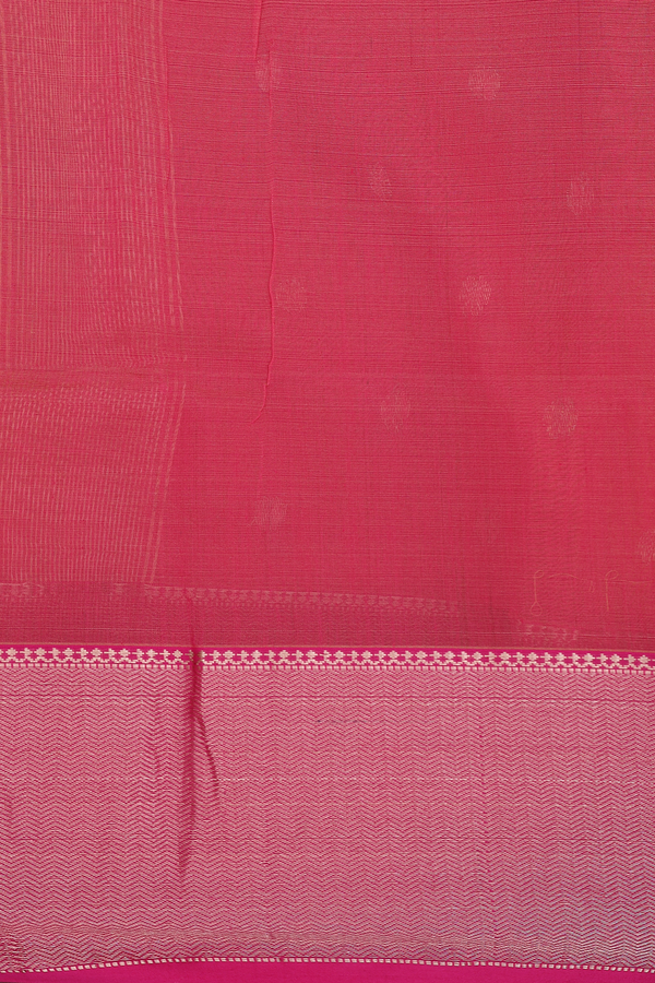 Maheswari Silk Cotton Saree In Royal Yellow With Floral Buttas