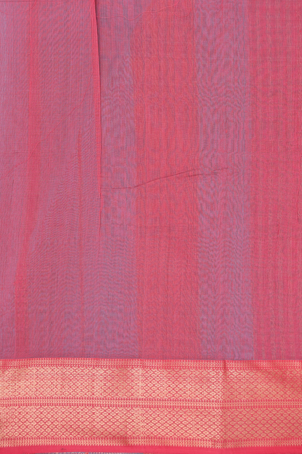 Maheswari Silk Cotton Saree In Tiffany Blue With Zari Border