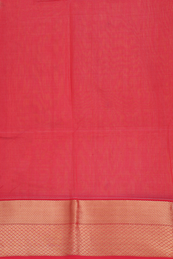 Maheswari Silk Cotton Saree In Yellow With Diamond Buttas