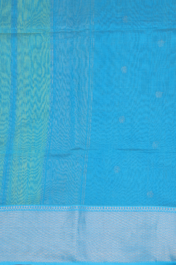 Maheswari Silk Cotton Saree In Yellow With Floral Buttas
