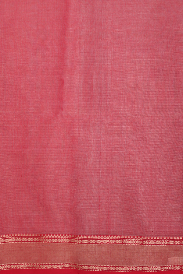 Maheswari Silk Cotton Saree Lavender Tissue With Floral Buttas