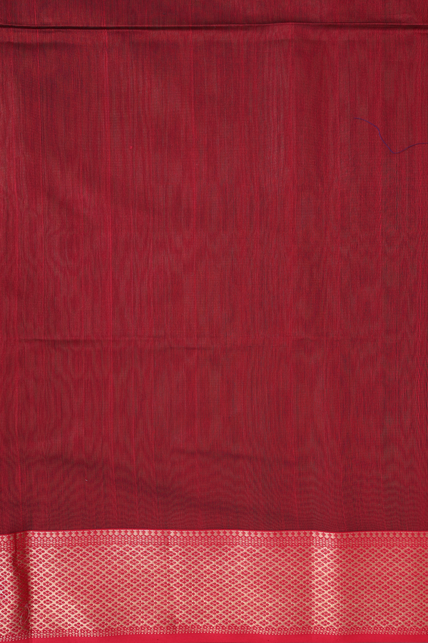 Maheswari Silk Cotton Saree Leaf Green With Contrast Border