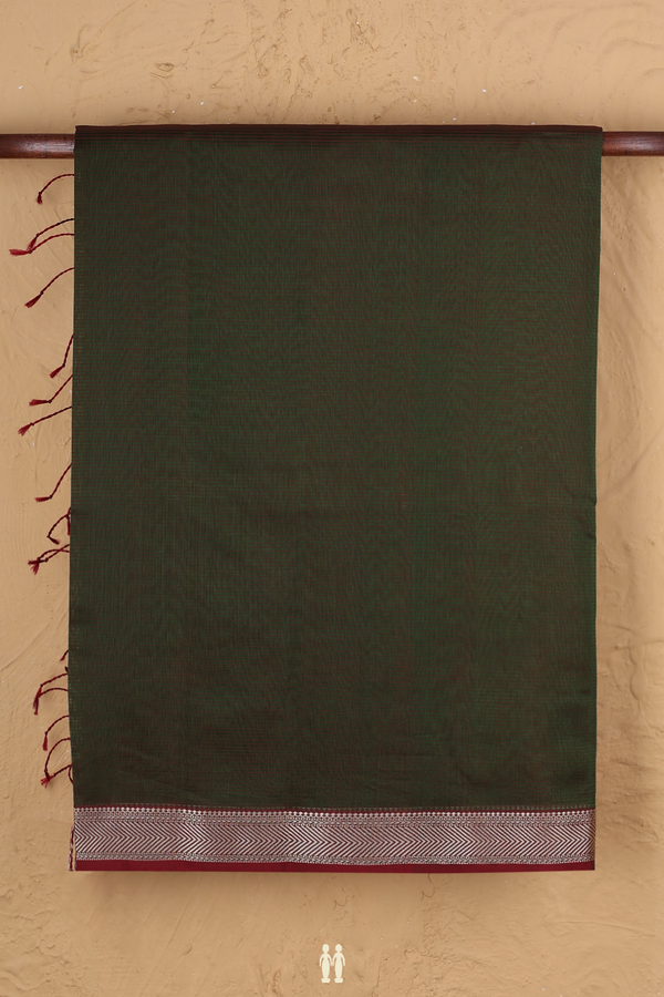 Maheswari Silk Cotton Saree Manthulir With Self Stripes