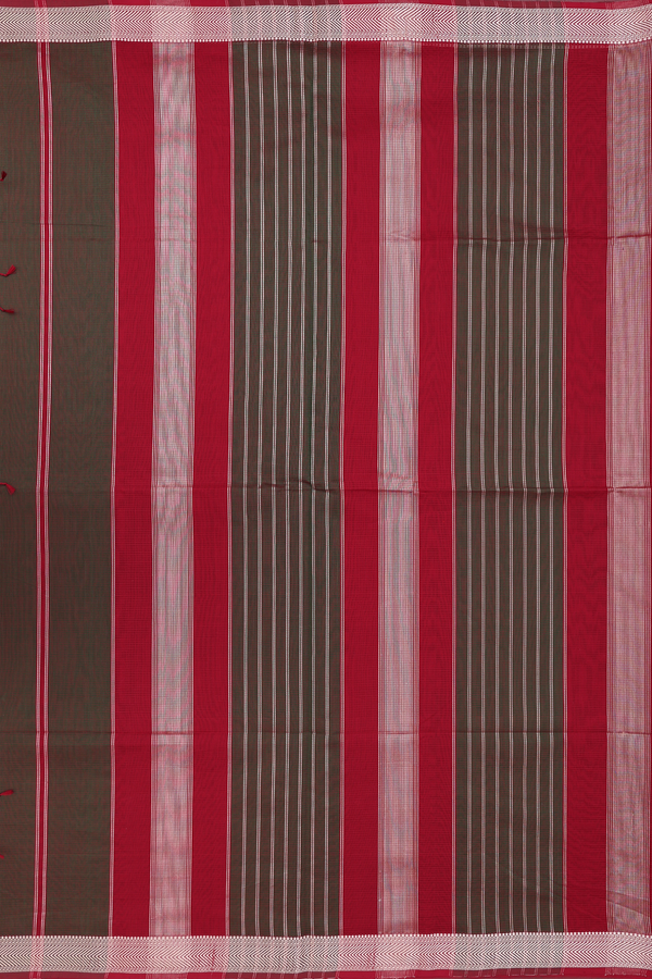 Maheswari Silk Cotton Saree Manthulir With Self Stripes