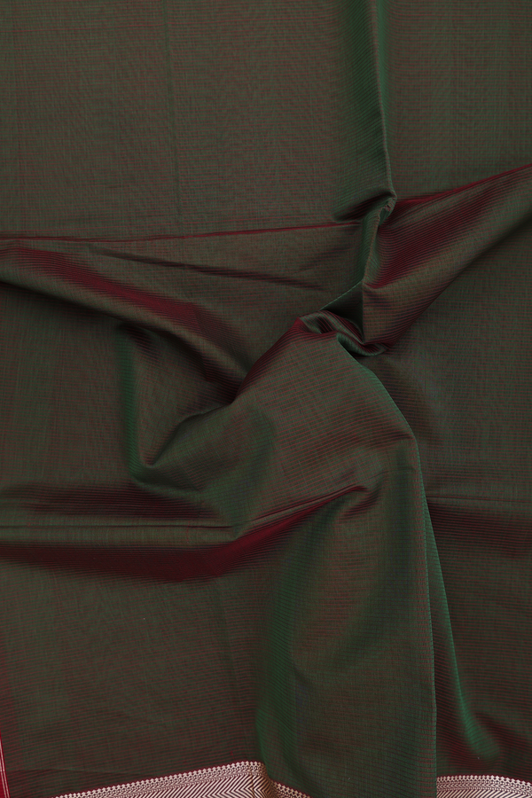 Maheswari Silk Cotton Saree Manthulir With Self Stripes