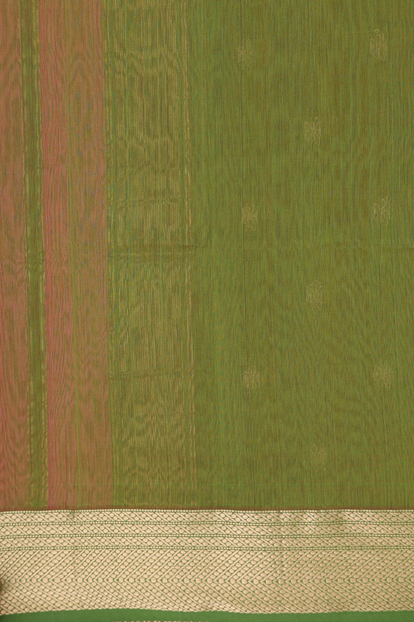 Maheswari Silk Cotton Saree Pink With Floral Buttas